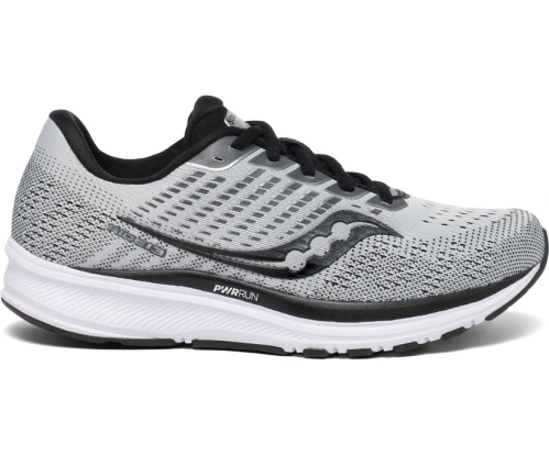 Tenis Saucony Ride 13 Wide Mujer Zapatos Neutrales Alloy / Negras México MX-704-EH